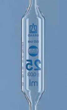 Pilnās pipetes, AR-glas®, AS klase, 2 atzīmes, zila graduācija