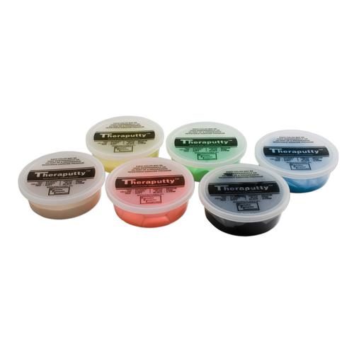 CanDo® Plus Antimicrobial Theraputty®, Set of 6, 6 oz