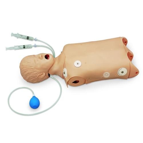Paplašināts bērnu CPR un elpceļu vadības torss ar defibrilācijas funkcijām