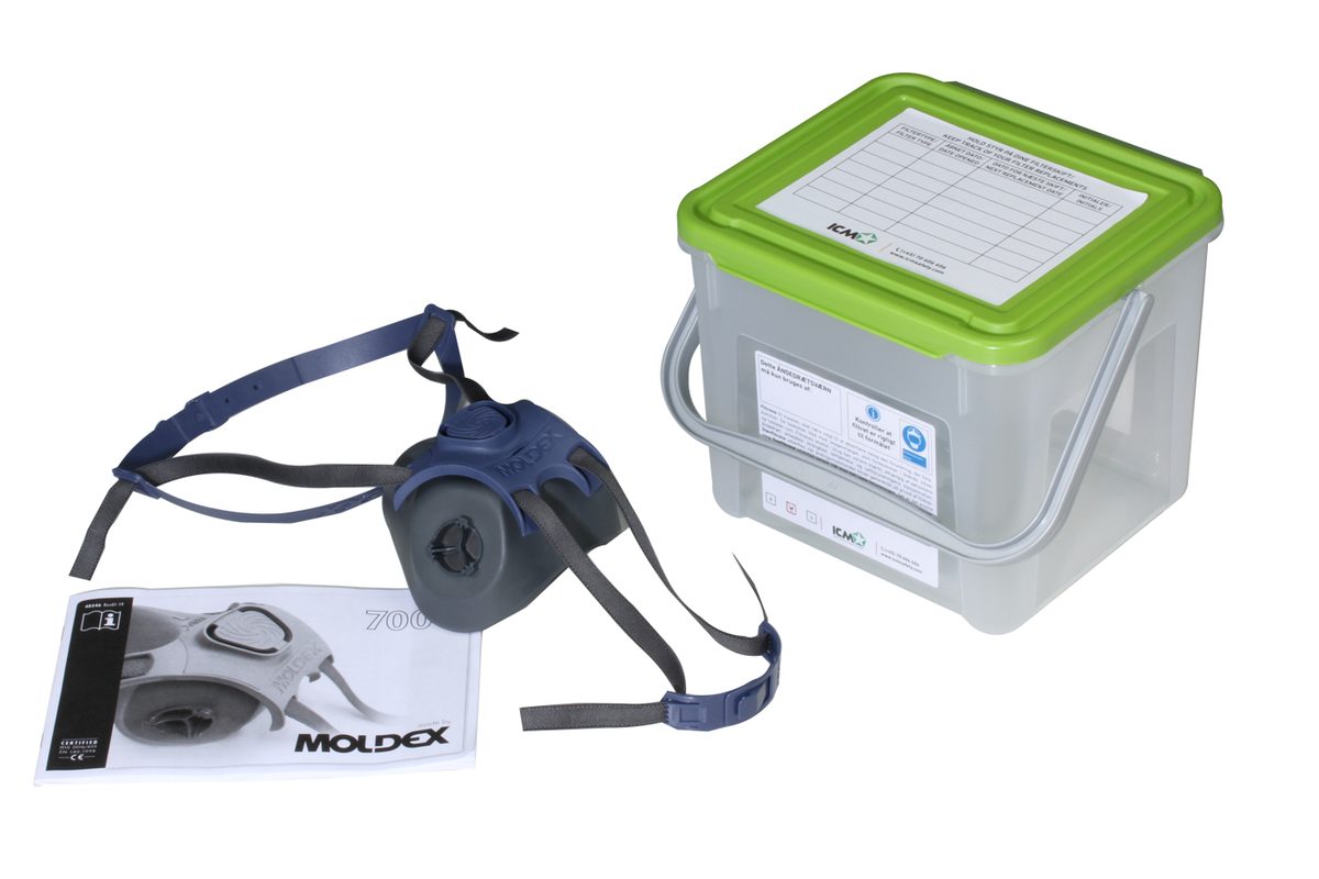 ABEK1P3 pusmaskas respirators bez filtriem