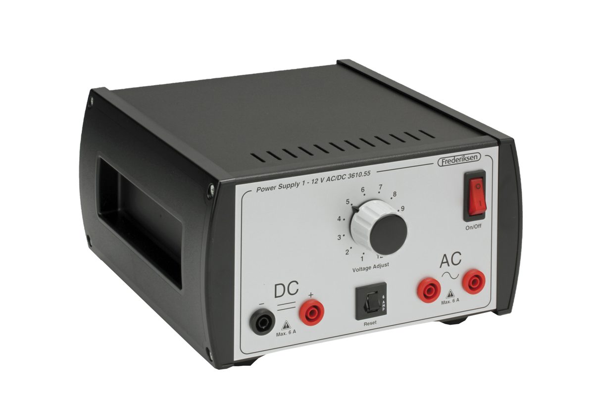 Power supply, 1–12 V, 6 A