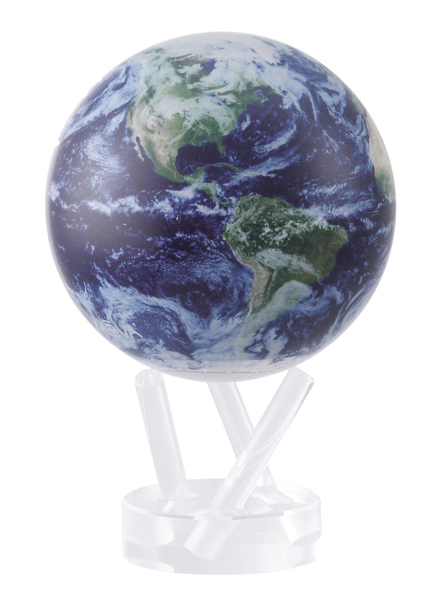 Rotējošs globuss, satelītskats, 11 cm