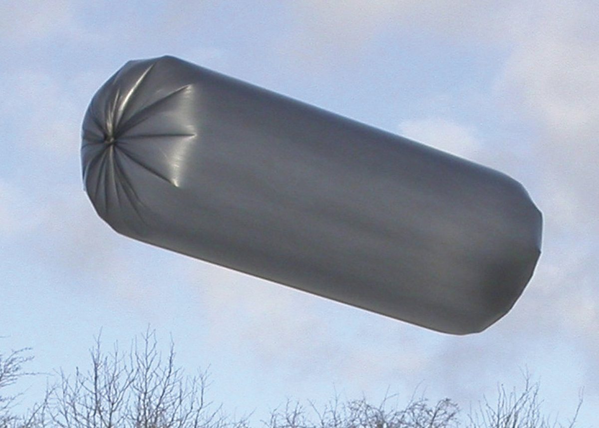 Saules gaisa kuģis, garums 3 m, Ø60 cm