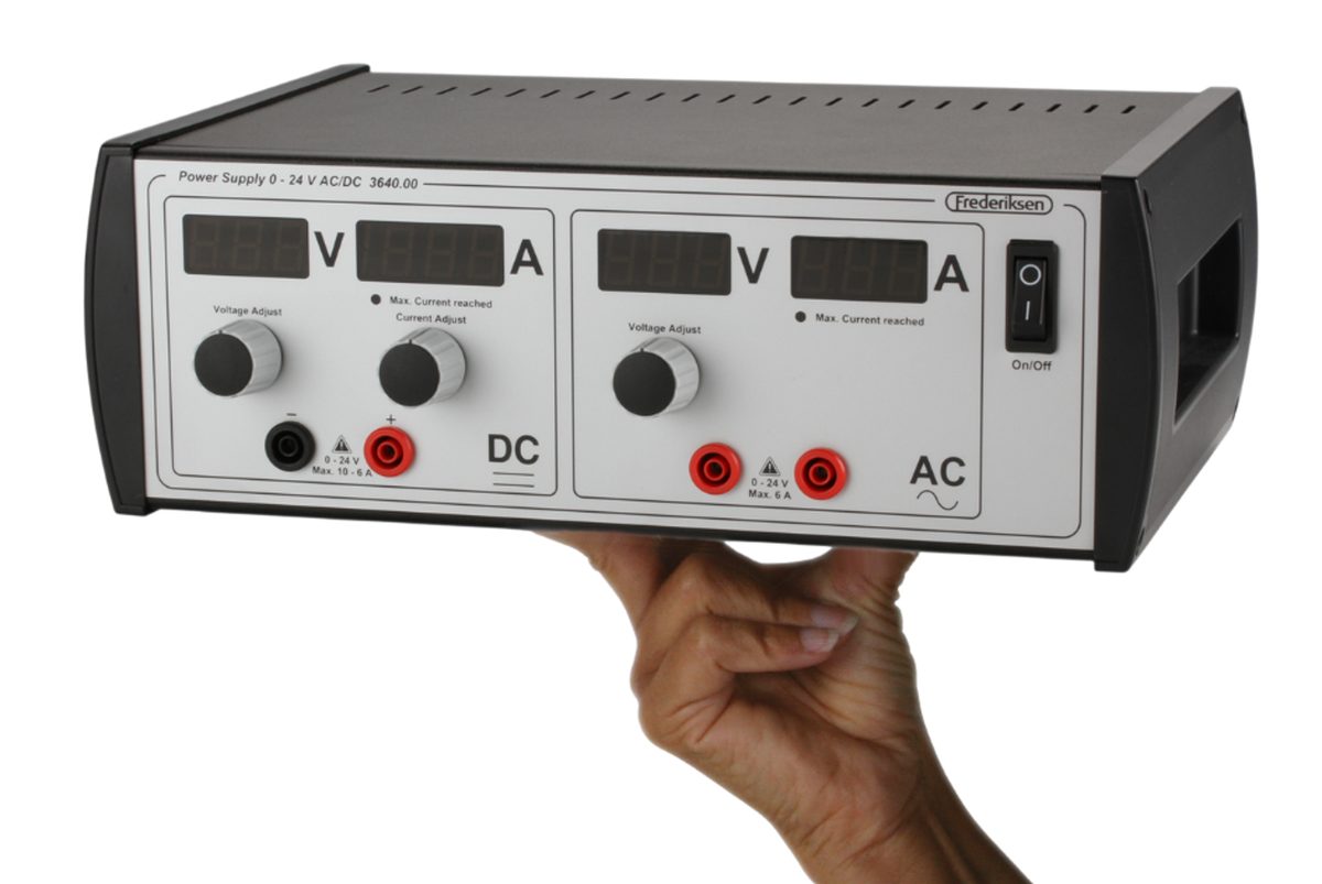 Power supply, 0–24 V, 0–10 A