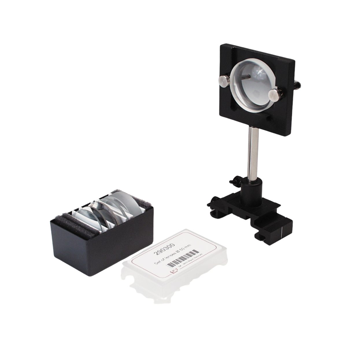 Lēcu komplekts, Ø50 mm, ieliektas/izliektas