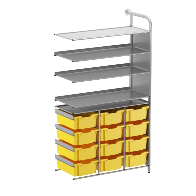 Callero Custom augsta Display-Store pievienojamais modulis 3 plakans plaukti un 12 dziļā paplātes