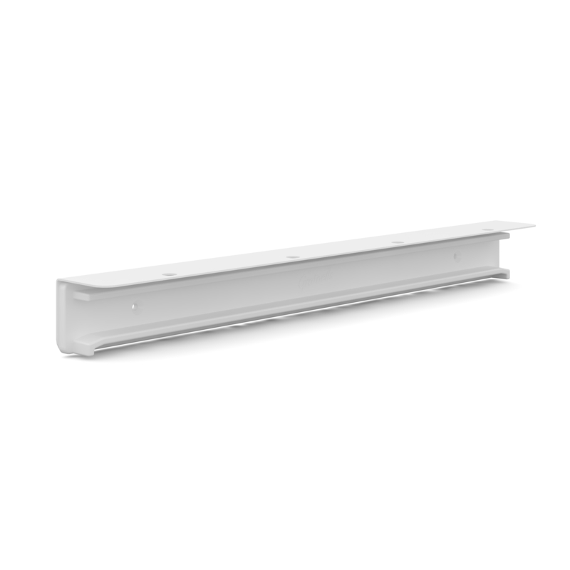 Standard augšējā stiprinājuma balta sliede 12mm nolaide, iepakojumā 12 (pāri)