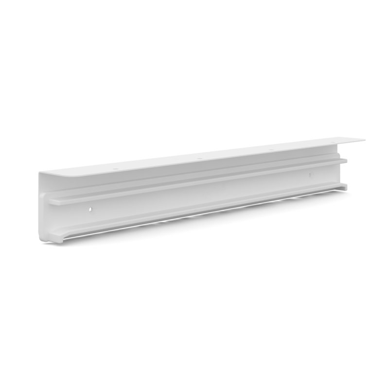 Standard augšējā stiprinājuma balta sliede 25mm nolaide, iepakojumā 9 (pāri)