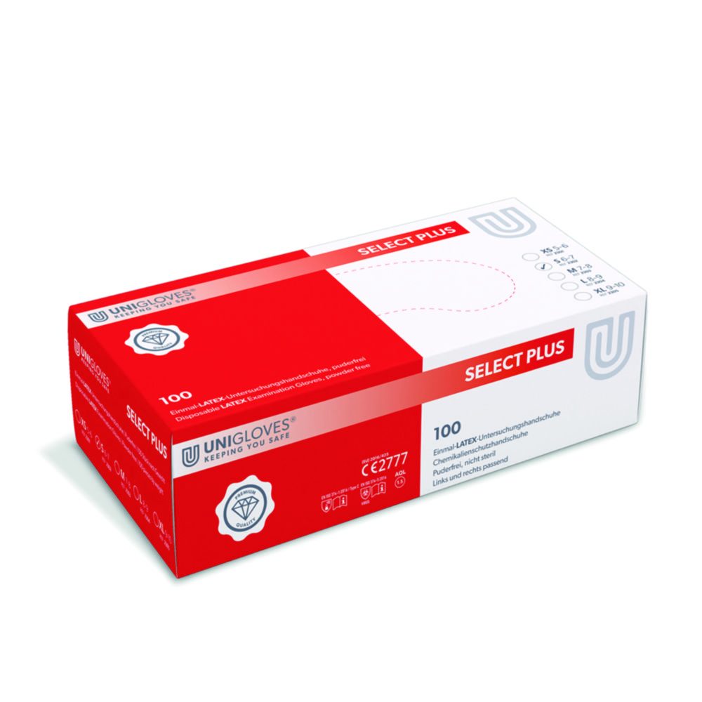Vienreizlietojamie lateksa cimdi Select Plus