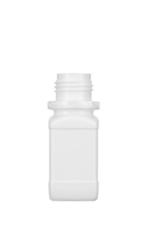 Square reagent bottles without closure, HDPE