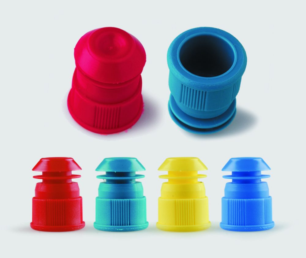 Stoppers, PE, for test tubes