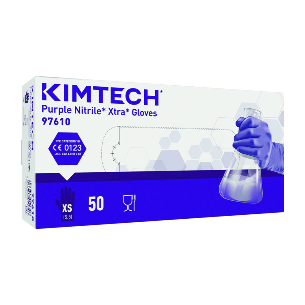 Vienreizlietojamie cimdi Kimtech™ Purple Nitrile™Xtra™