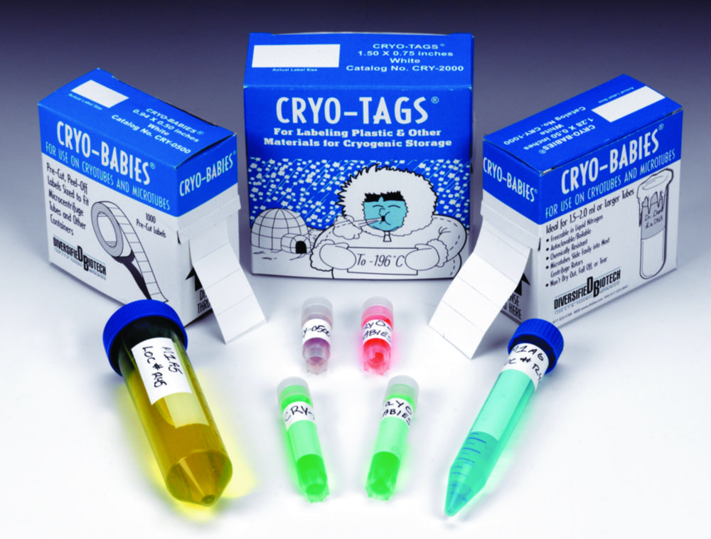 Dziļās sasaldēšanas etiķetes Cryo-Babies®/Cryo-Tags®