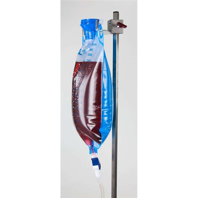 3,000 ml Discharge Bag with Stopcock and Holder