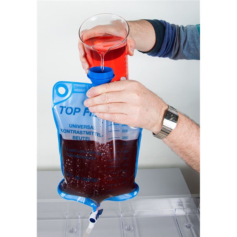 3,000 ml Discharge Bag with Stopcock and Holder