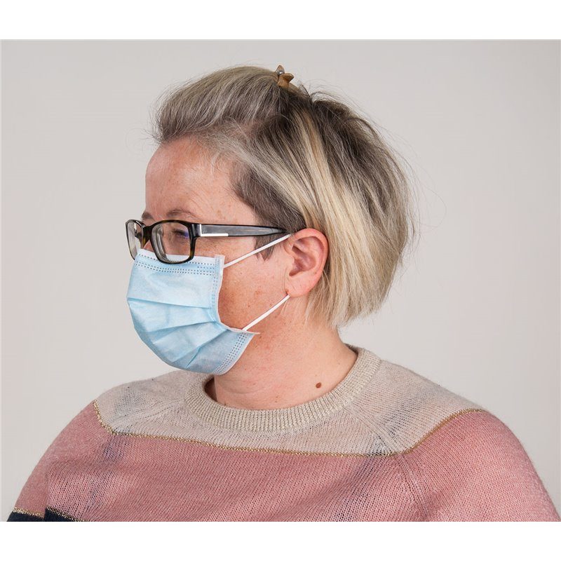 Three-Layer Mouth and Nose Masks, 50 pcs.