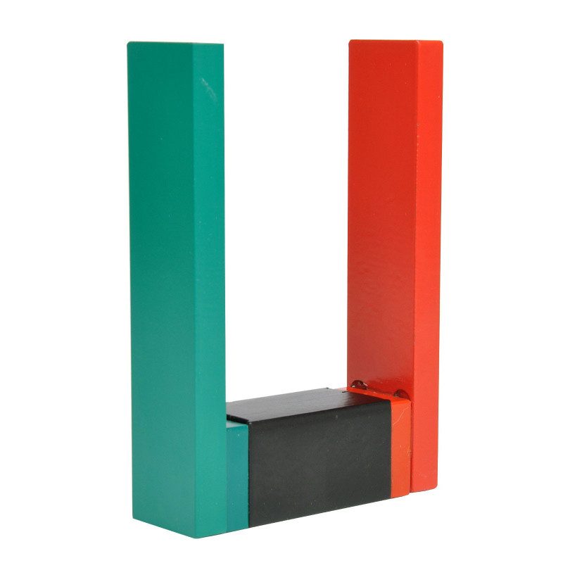 Liels neodīma U veida magnēts ar armatūru, 130 × 90 × 30 mm