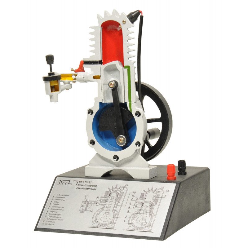 Two-Stroke Engine Cross-Section Model