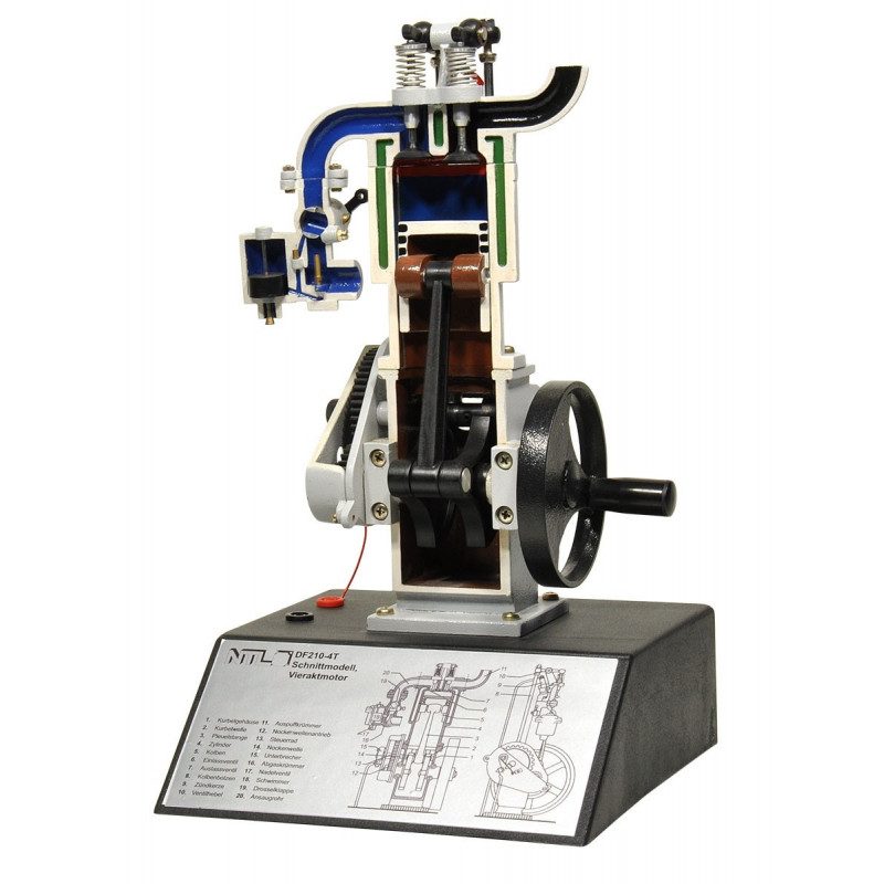 Four-Stroke Engine Cross-Section Model