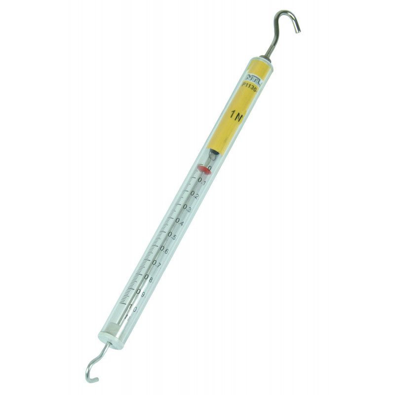 Dynamometer, 1 N, transparent, yellow
