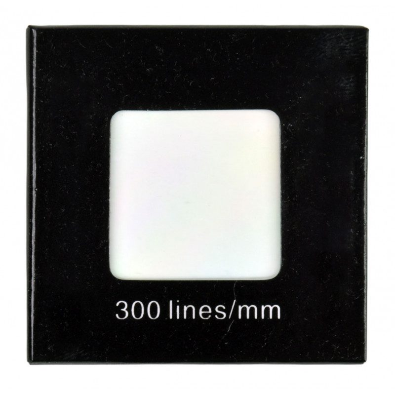 Difrakcijas režģis, 300 līnijas/mm