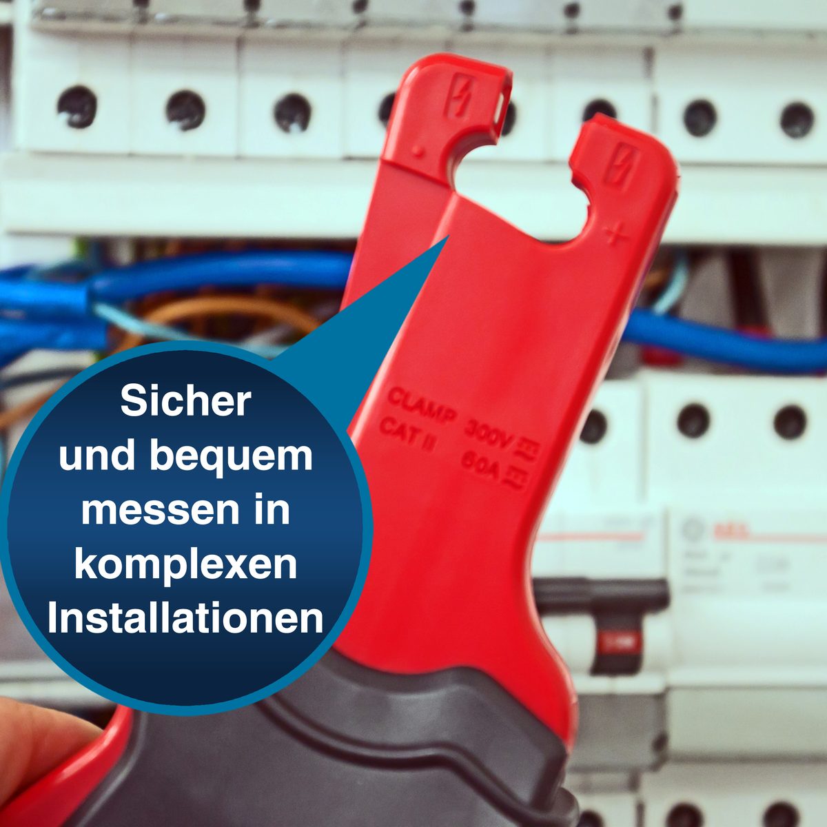 Strāvas knaibļu adapteris, maiņstrāva un līdzstrāva līdz 60 A, 4 mm spraudņi, P 4250