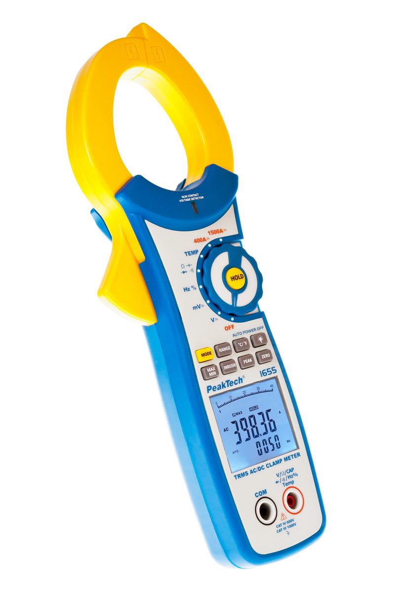 True RMS clamp meter, 40,000 counts, 1500 A AC/DC, P 1655