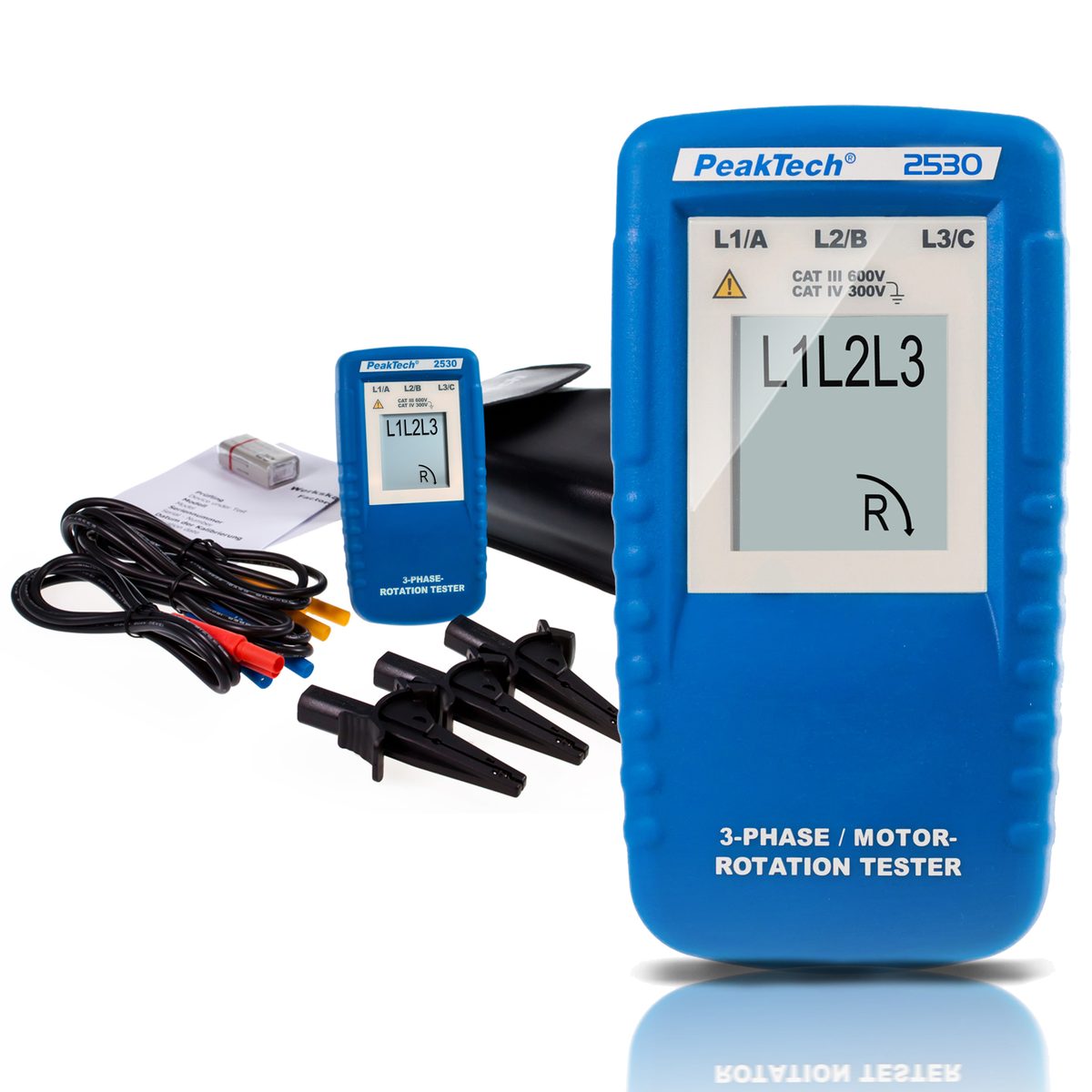 3-phase rotation indicator with LCD display, P 2530