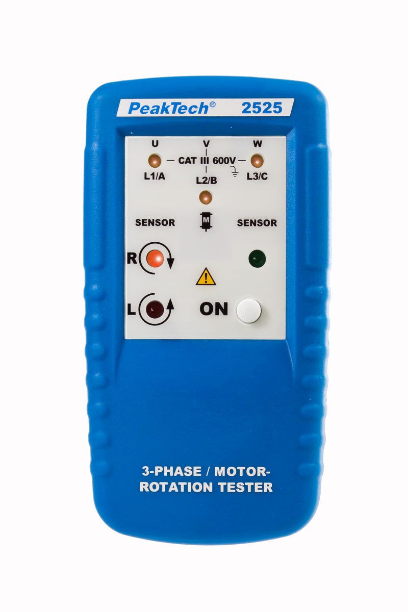 3-phase motor rotation indicator, LED display, P 2525