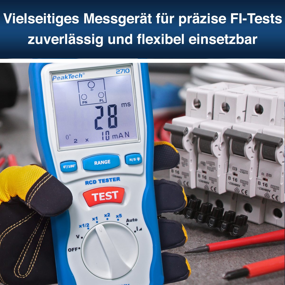 Digital RCD tester, P 2710