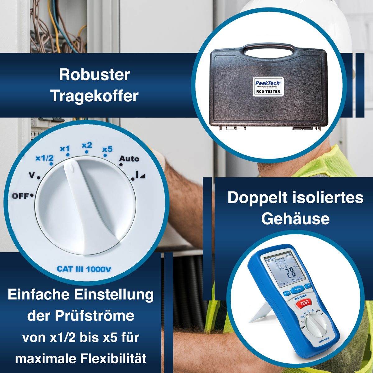 Digital RCD tester, P 2710