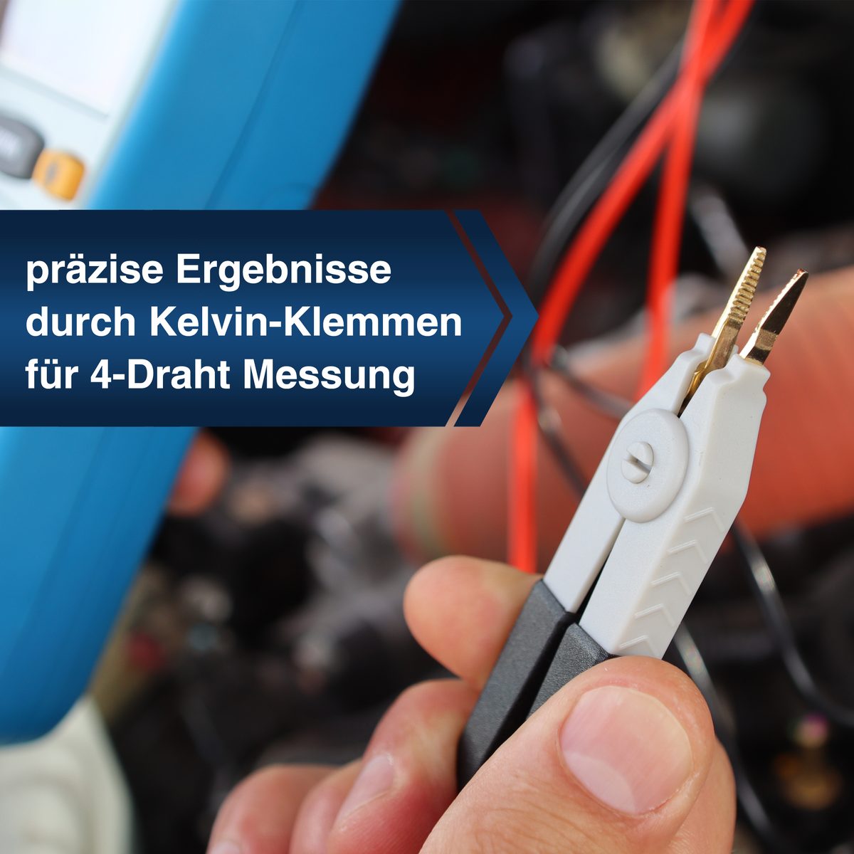 Digital milliohmmeter, 4,000 counts, 400 mΩ / 4 Ω / 40 Ω, P 2705
