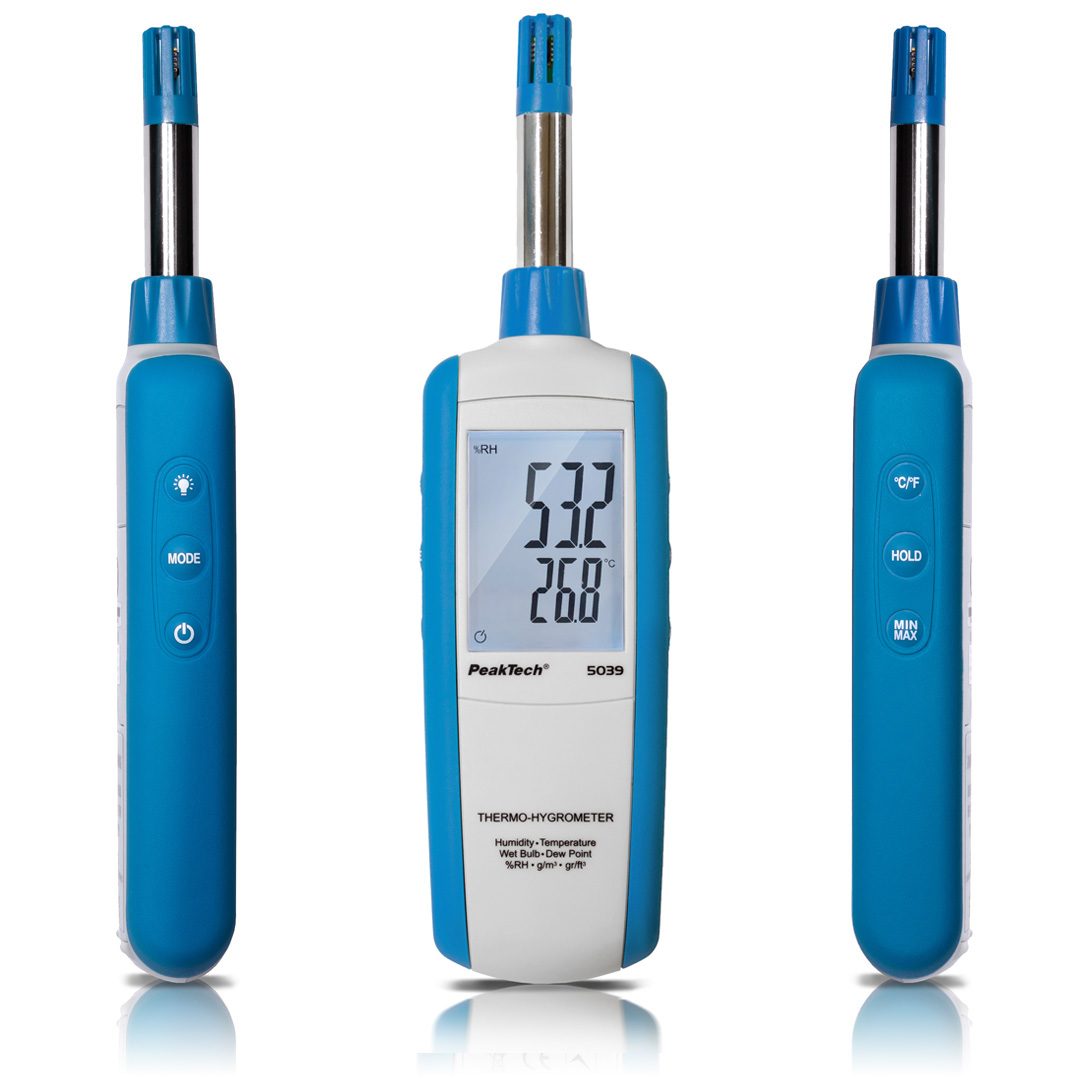 Thermo-hygrometer with dew point and wet bulb, P 5039
