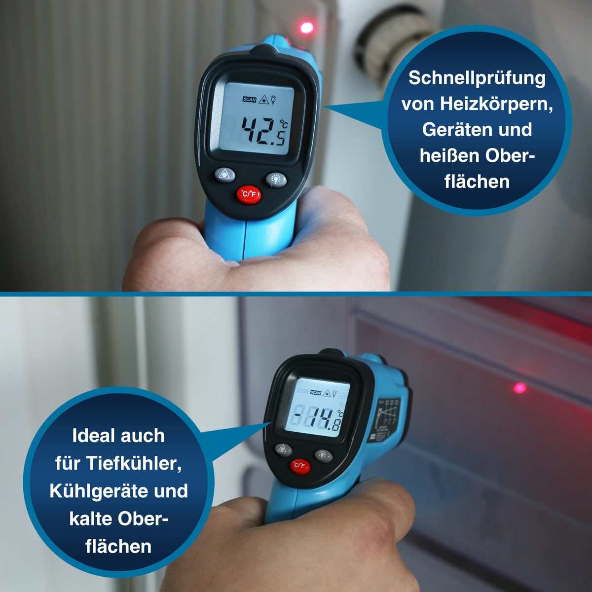 Мини-инфракрасный термометр, −50…+600 °C, 12:1, P 4940