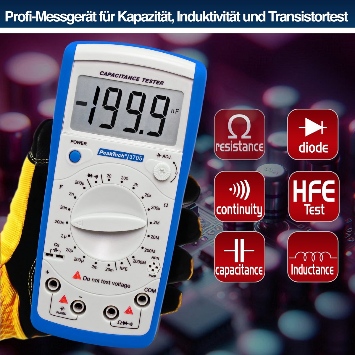 Цифровой измеритель ёмкости, P 3705