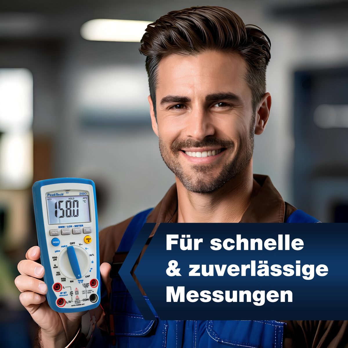 Digital multimeter with LCR meter, 6,000 counts, P 2180