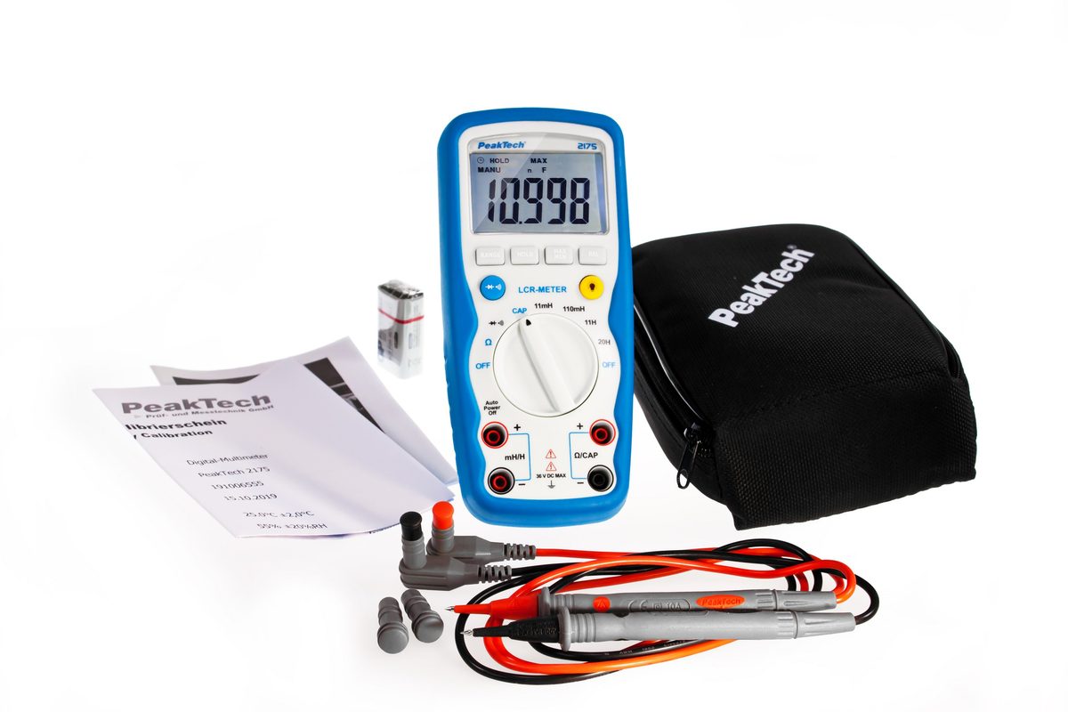 LCR-Meter, 11000 Counts, 20H, 110 mF, 20 MΩ, P 2175