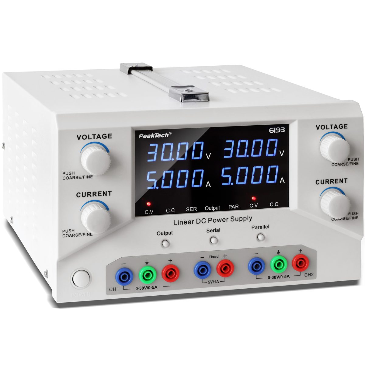 Laboratory power supply 0-30 V / 0-5 A DC & USB, P 6193