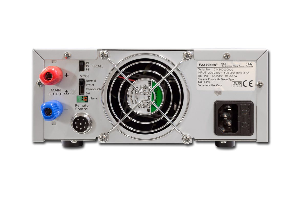 Laboratory power supply DC 1 - 16 V / 0 - 60 A, P 1530