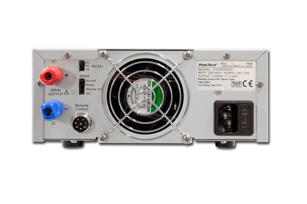 Laboratory power supply DC 1 - 32 V / 0 - 20 A, P 1535