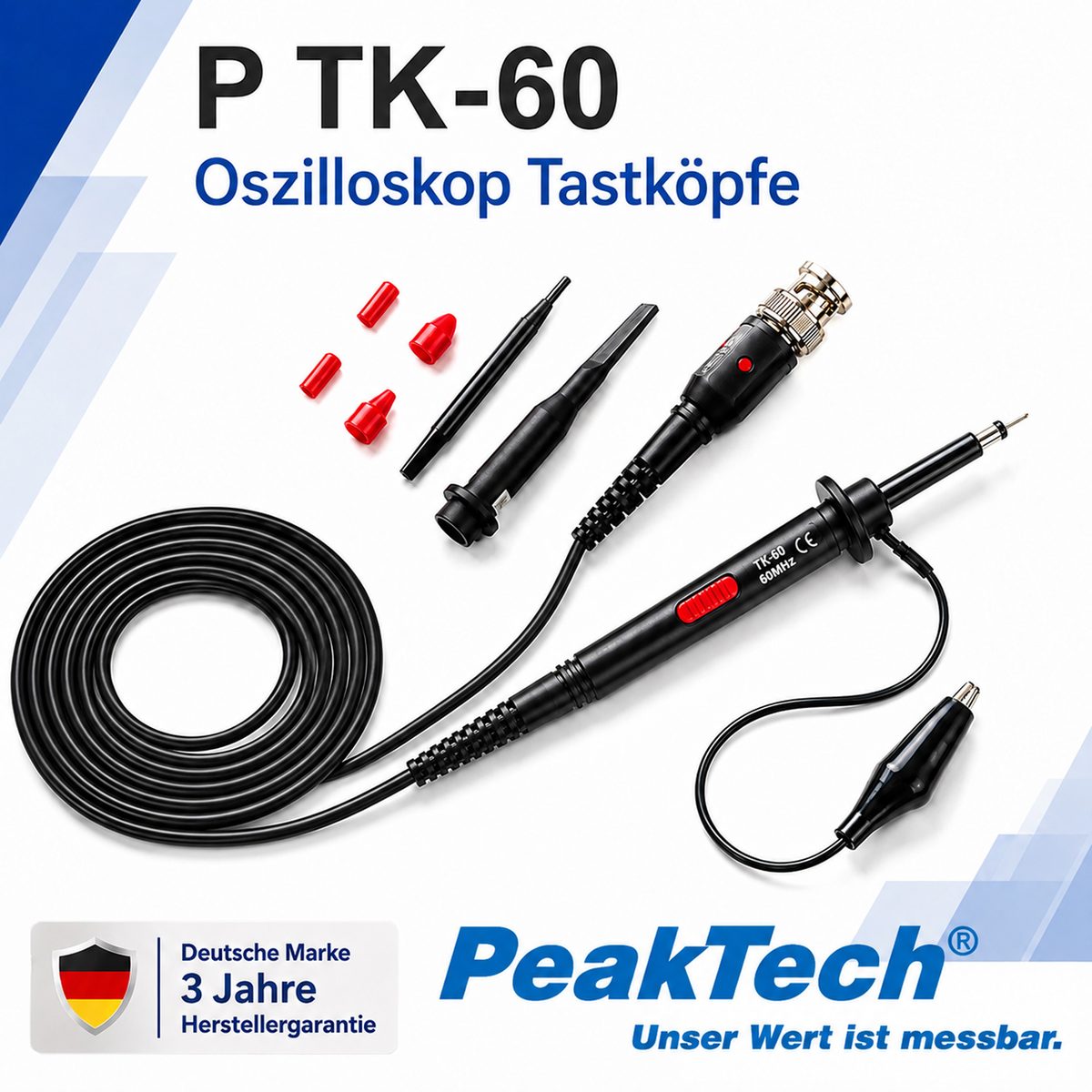 Осциллографический щуп, 60 МГц, 10:1/1:1, P TK-60