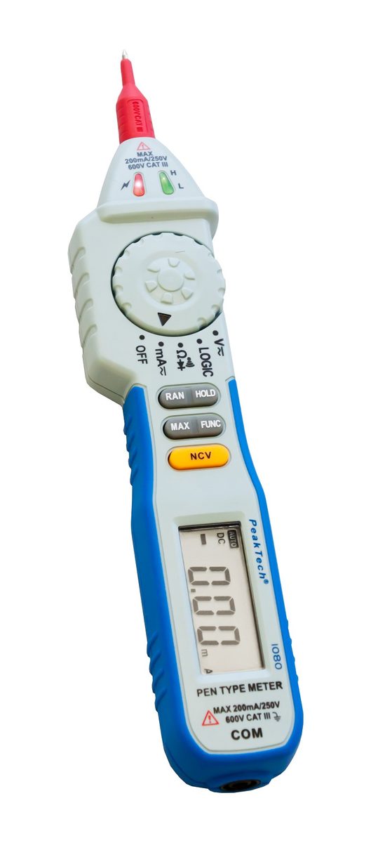 Pildspalvas tipa multimetrs, 600 V AC/DC, 2000 vienību indikācija, P 1080