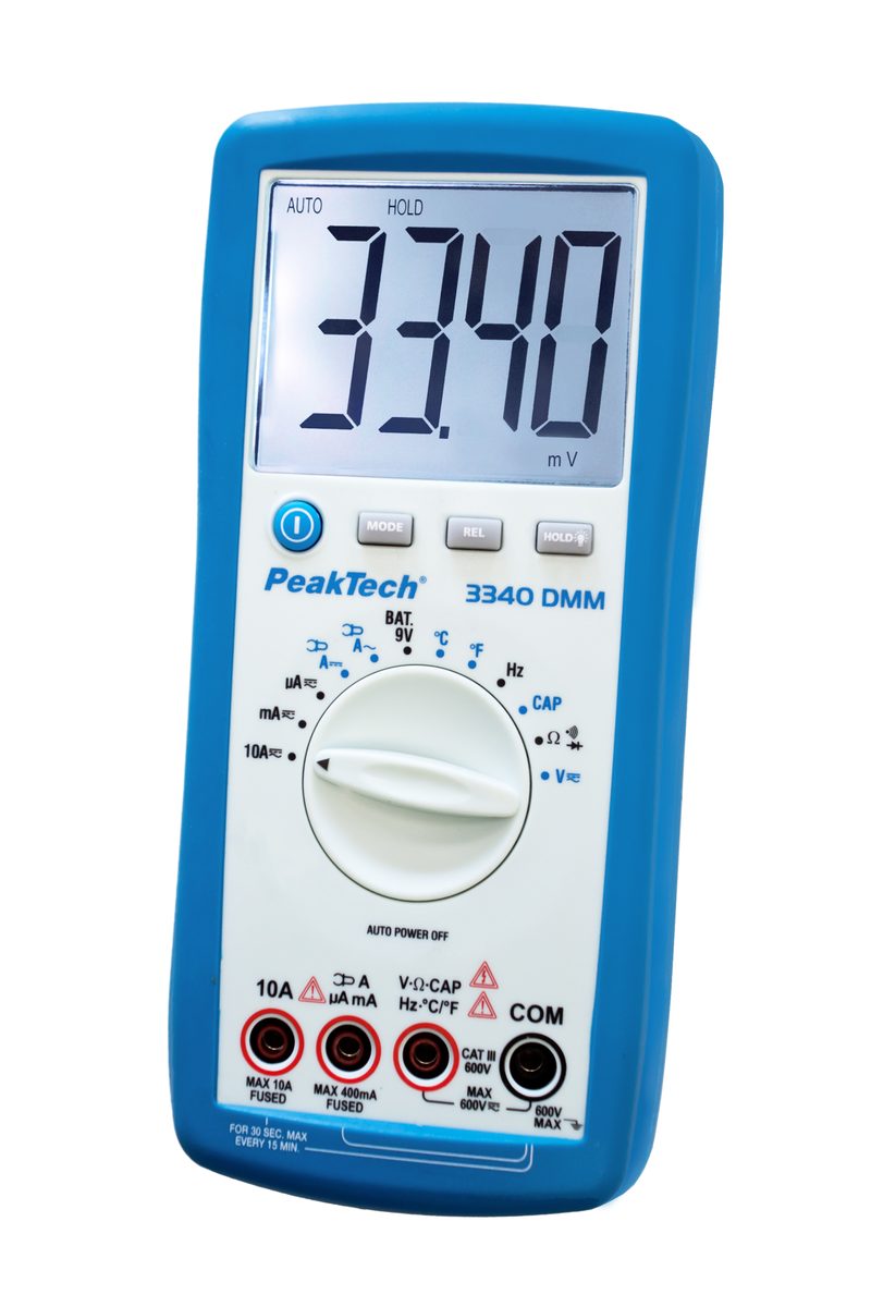 Digital multimeter, 4000 counts, 600 V AC/DC, P 3340