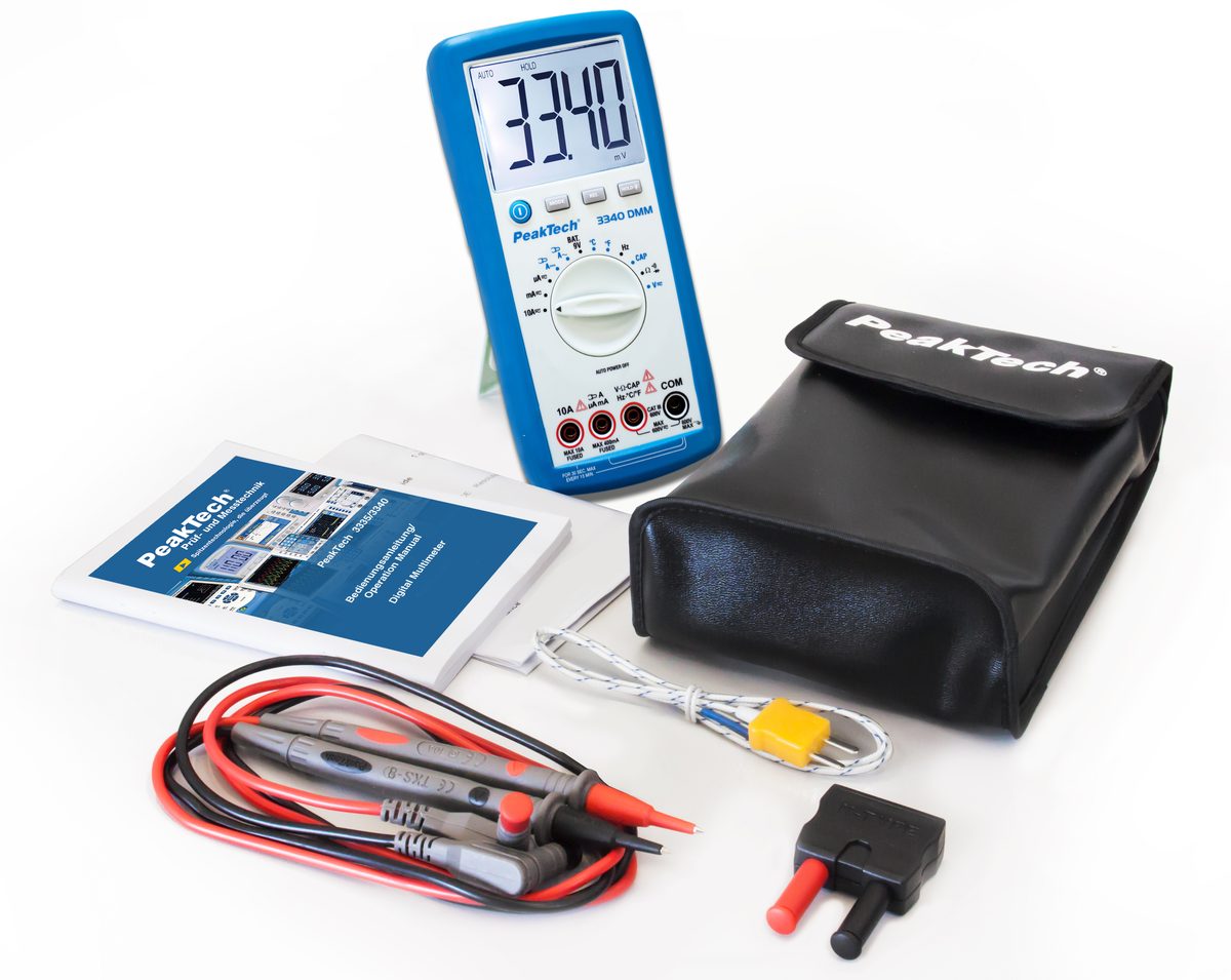 Digital multimeter, 4000 counts, 600 V AC/DC, P 3340