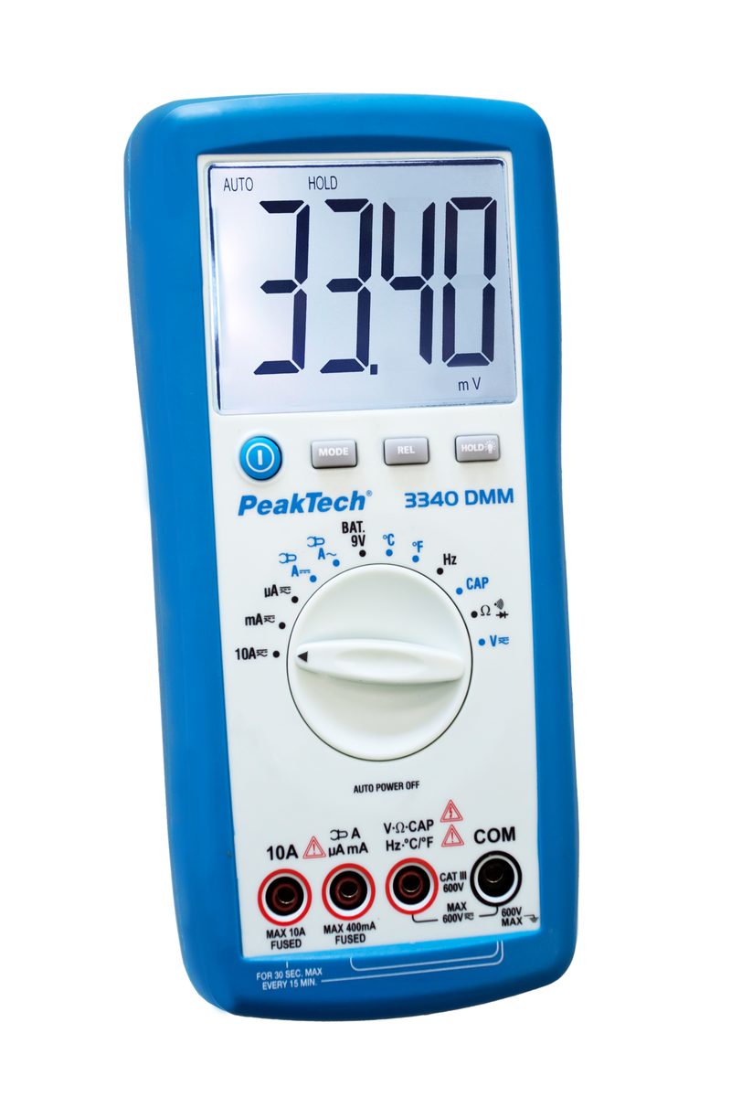 Digital multimeter, 4000 counts, 600 V AC/DC, P 3340