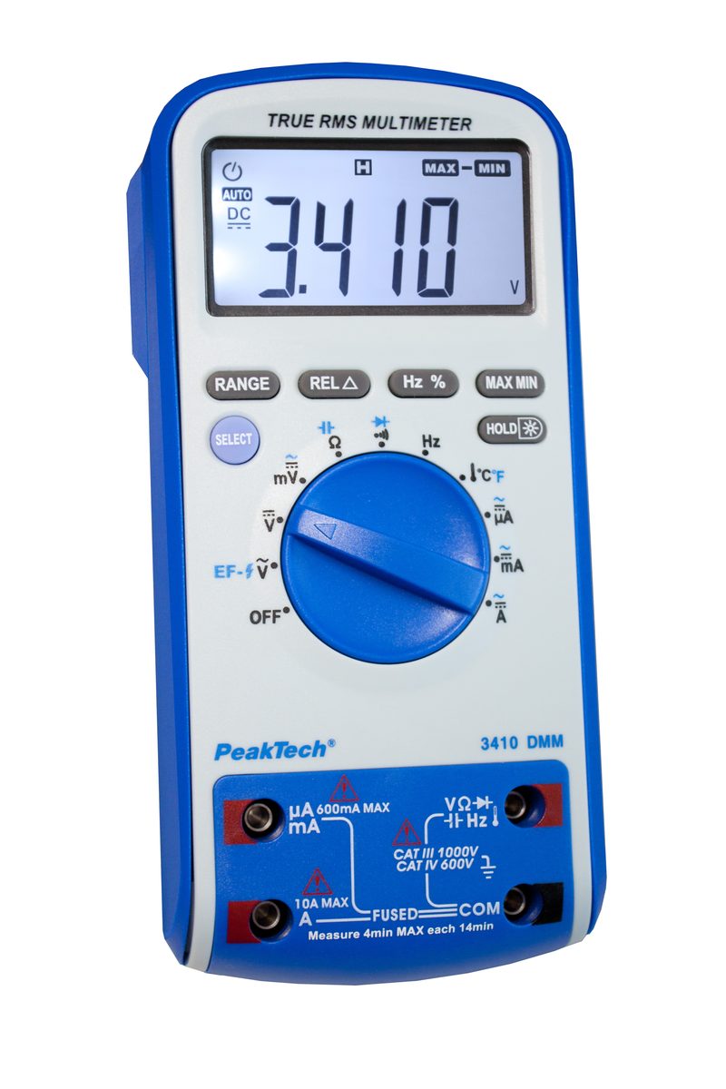 Digital multimeter, 6000 counts, True RMS, P 3410