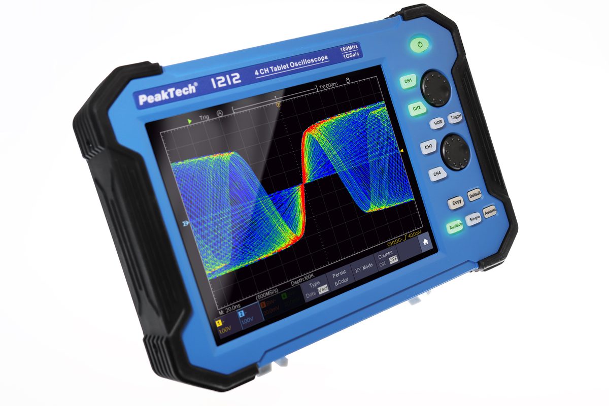 Tablet oscilloscope, 100 MHz, 4 channels, 1 GS/s, P 1212