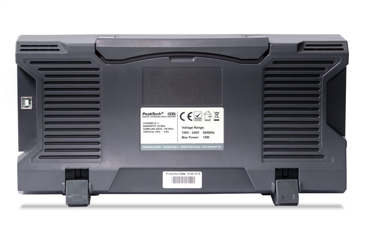 Digital storage oscilloscope, 100 MHz, 2 channels, 1 GS/s, P 1337