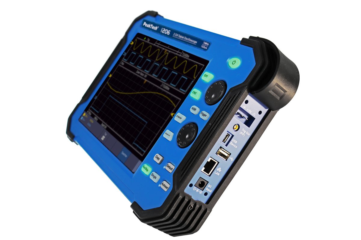 Planšetveida osciloskops, 70 MHz, 2 kanāli, 1 GS/s, P 1206