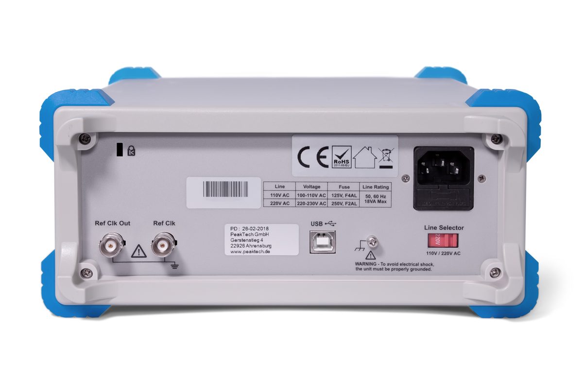 Arbitrary waveform generator, 2 channels, 1 µHz–10 MHz, P 4124